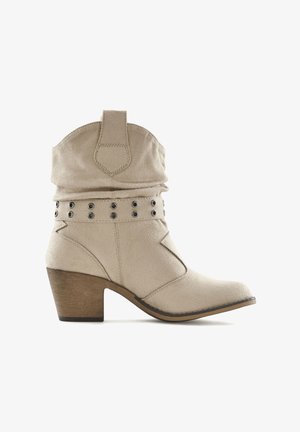 LASCANA, Cowboy/biker ankle boot - beige