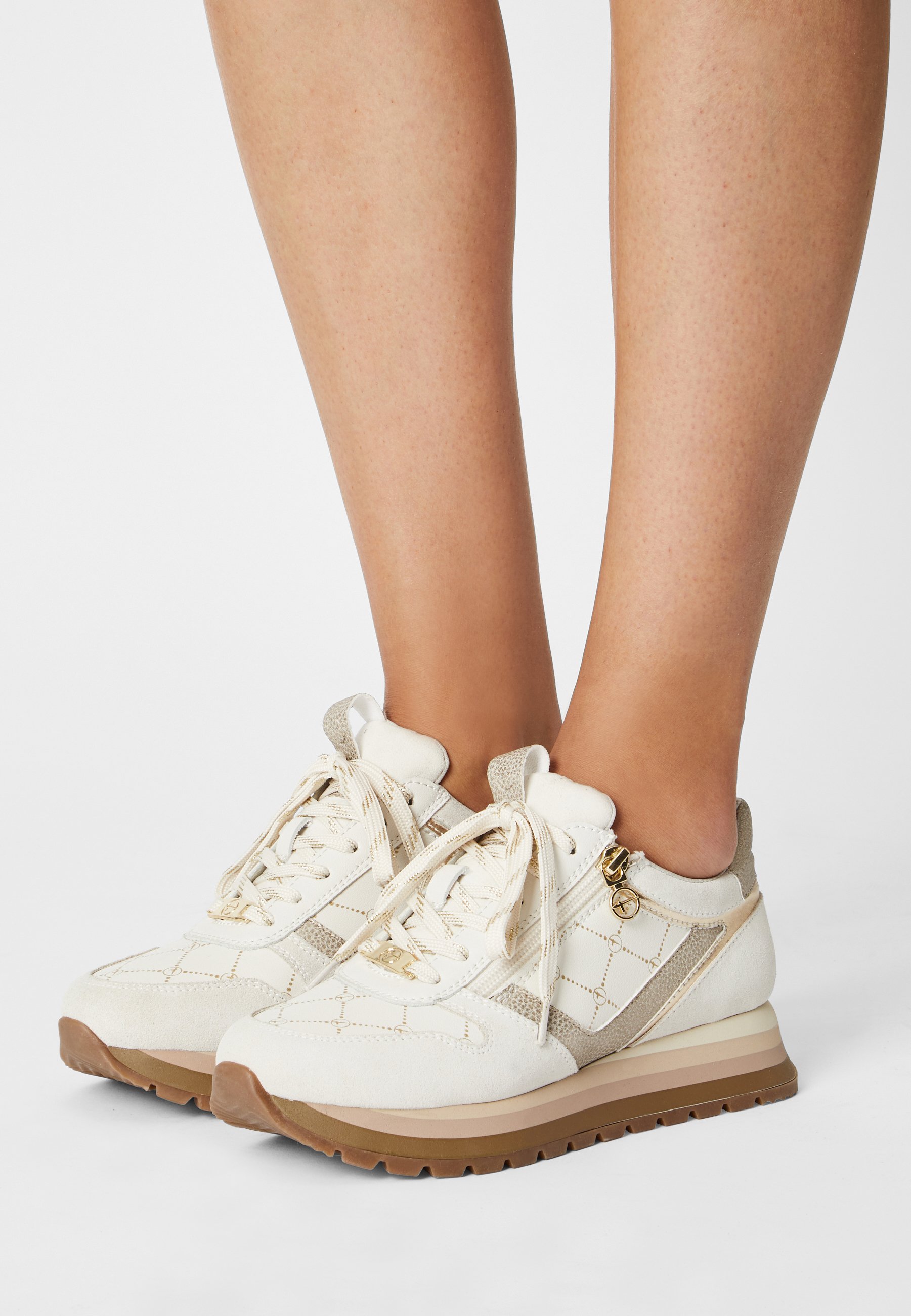 Tamaris Sneakers laag - white/gold/wit - Zalando.nl