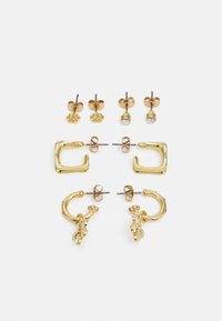 PCALUMA EARRINGS 4 PACK - Naušnice - gold-coloured