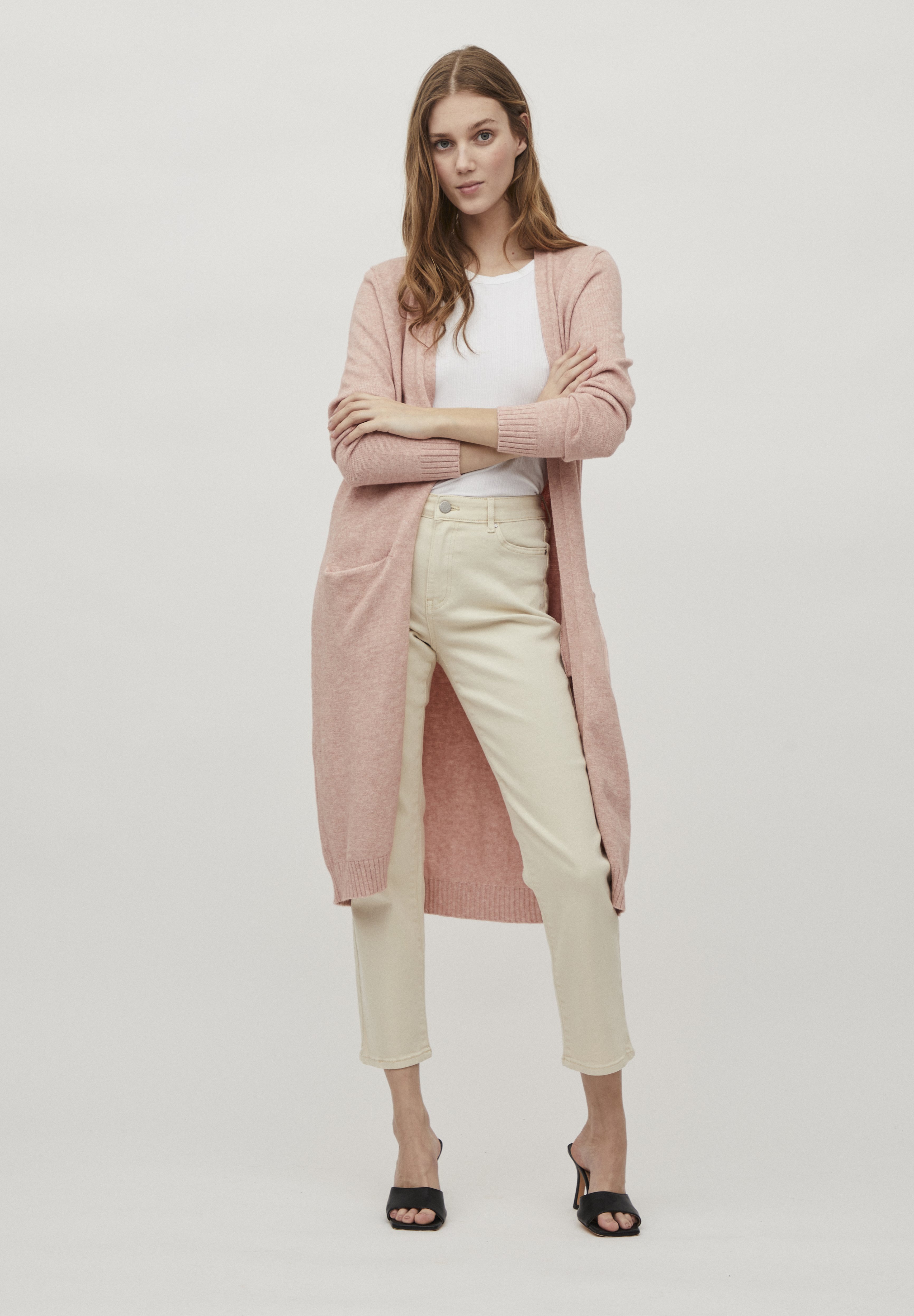 Vila VIRIL LONG - Vest - misty rose 