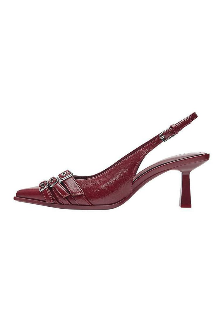 PULL&BEAR KITTEN HEEL - Pumps - bordeaux - Zalando