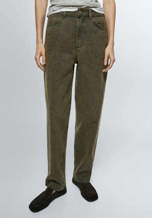 BALLOON FIT - Jeans Relaxed Fit - dark green