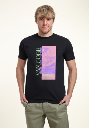 T-shirt imprimé - navy blue