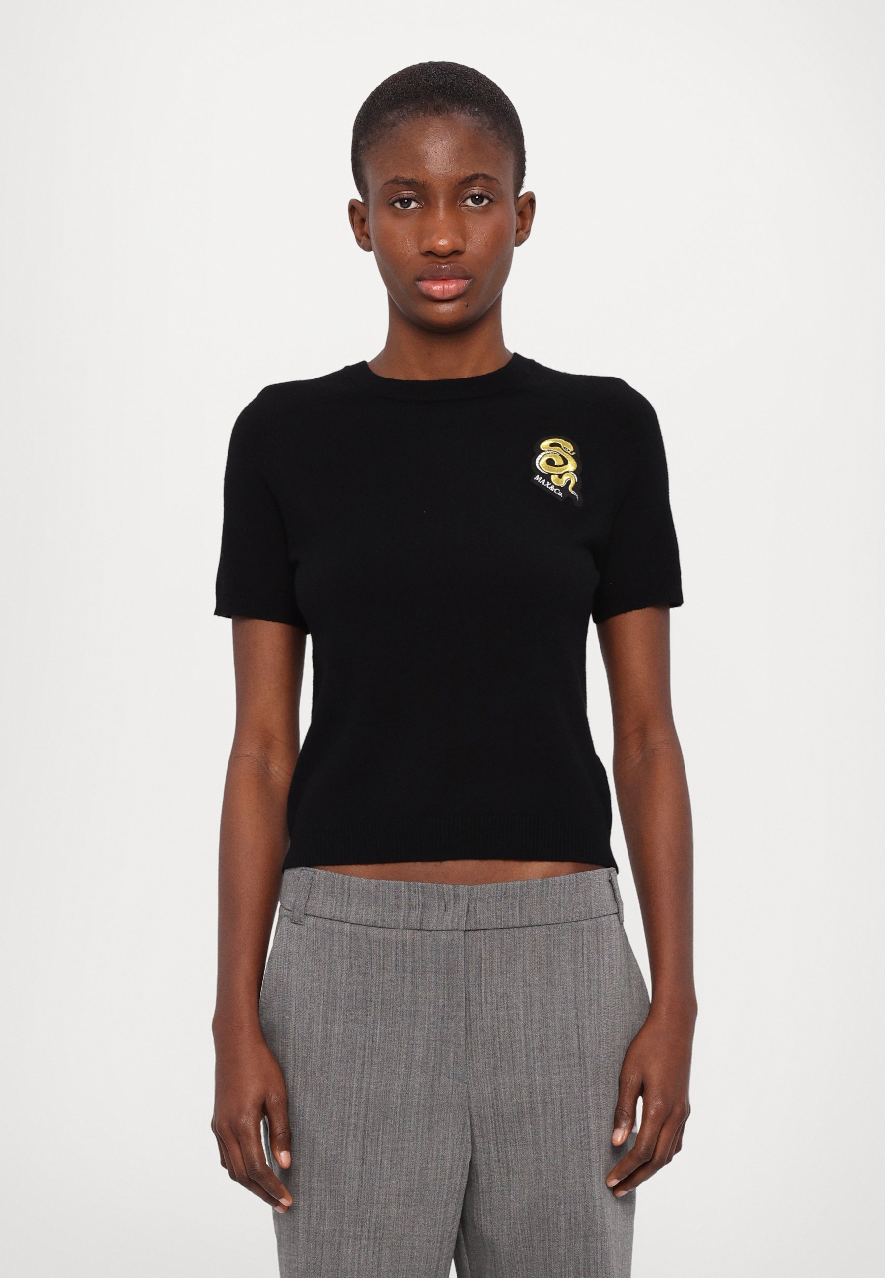 【DIESEL】T-Eles-Long Diesel T-UNCUTIE-LONG-OD - T-shirt basic/czarny - Zalando.pl