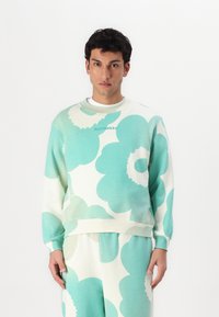 Marimekko LEIOT UNIKKO UNISEX - Mikina - off white/green