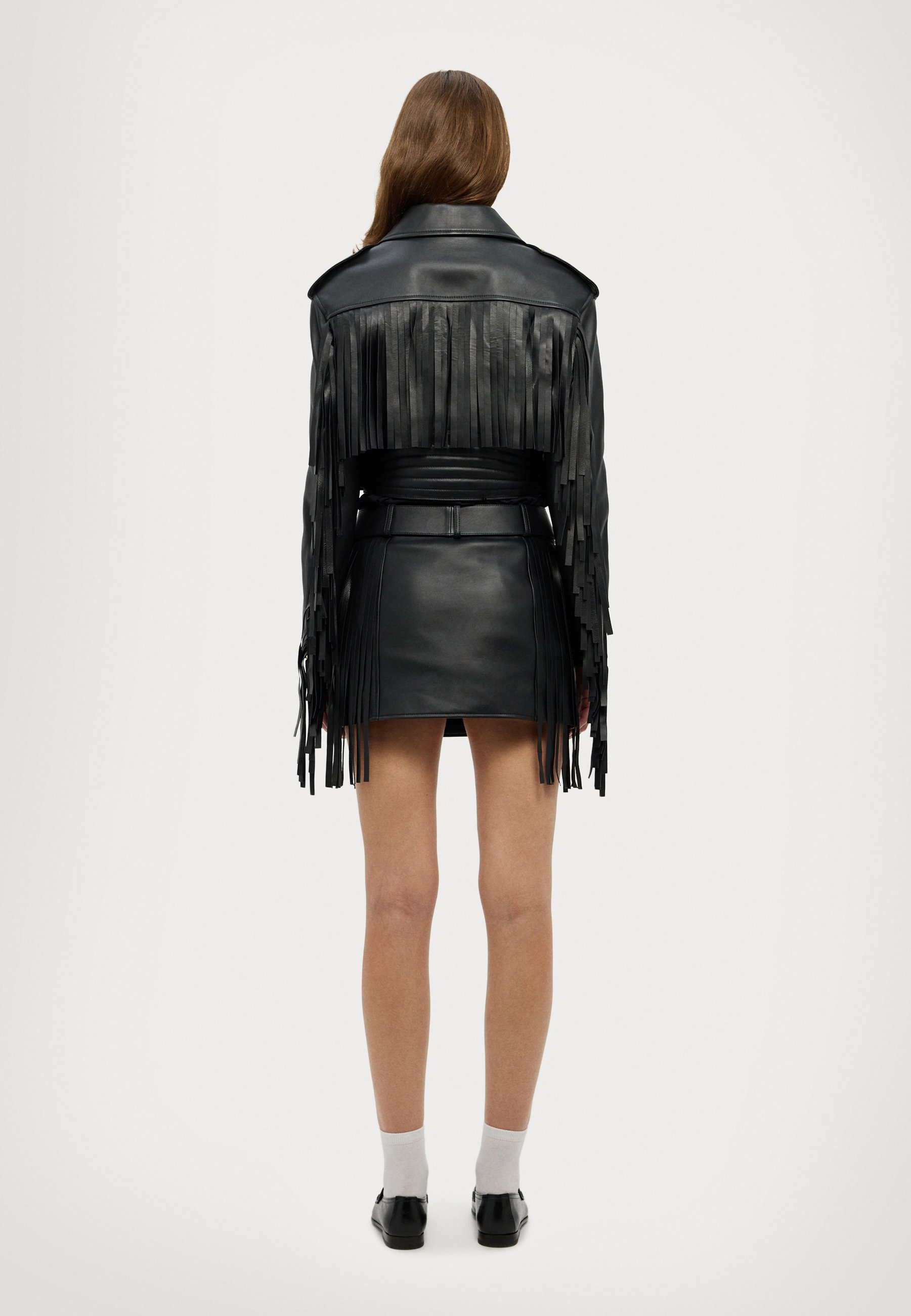 【専用】MOSCHINO leather short jacket MOSCHINO JEANS Leather Jacket | Black | FARFETCH JO