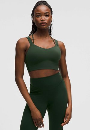 Sportmelltartó közepesen nehéz sportoláshoz - rainforest green