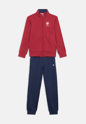 GRAPHIC FULL ZIP SET - Tepláková súprava - bordeaux/dark blue