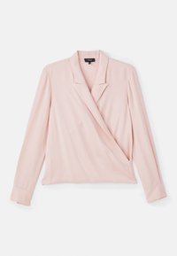 LAPEL WRAP - Bluse - blush
