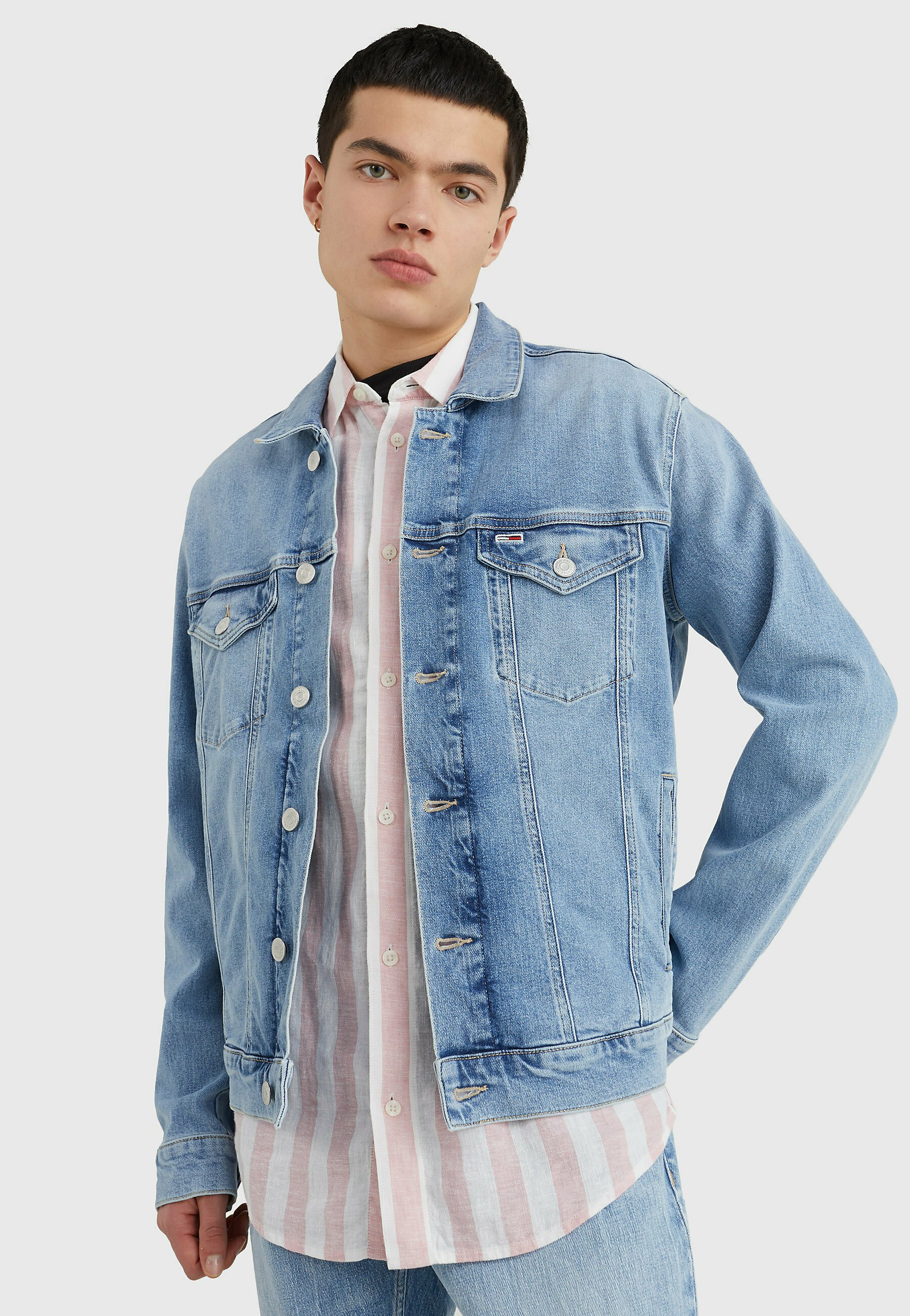 Tommy Jeans Giacca di jeans - denim light/carta da zucchero - Zalando.it
