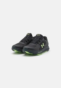 Under Armour BANDIT TRAIL 3 - Løpesko for mark - black/anthracite/morph green