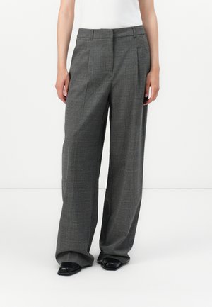Vero Moda VMSIKITA WIDE DAD PANT - Bukse - medium grey/black