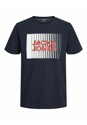 JJECORP LOGO PLAY O NECK  - T-shirt med print - navy blazer