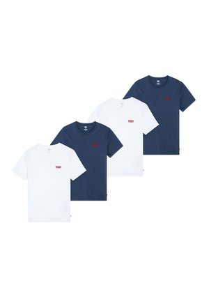 4ER PACK GRAPHIC SET IN NECK RUNDHALS - T-shirts basic - blau weiß