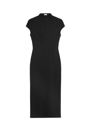 Bershka, MIDI BENGALINE DRESS - Robe droite - black