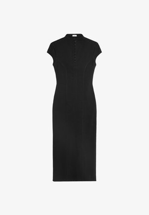 Bershka, MIDI BENGALINE DRESS - Robe droite - black