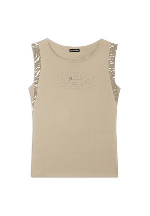 Freddy SENZA MANICHE CON DETTAGLI - Top - irish cream  zebra animalier