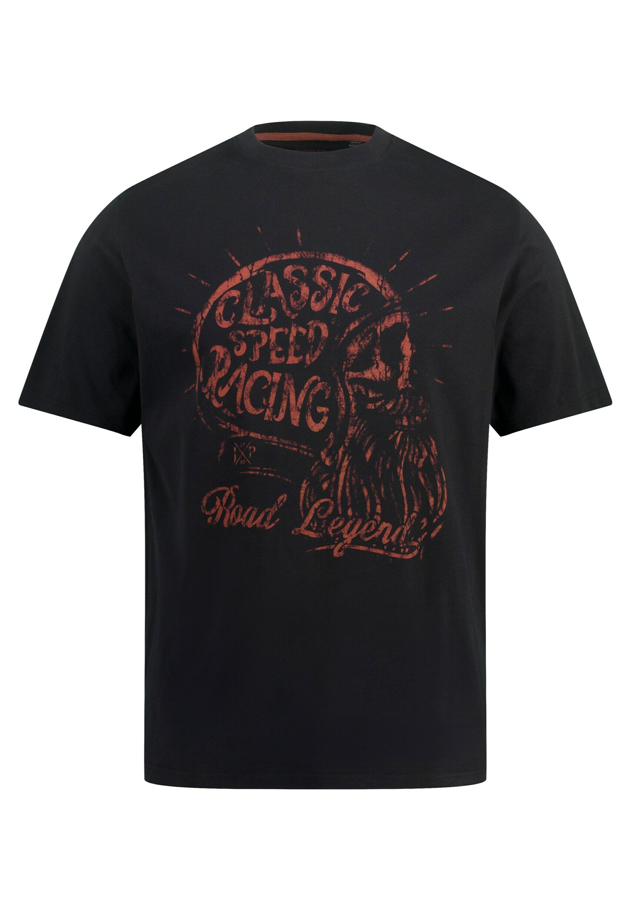 Camiseta JP 1880 Para Hombre, Negro, Talla 3XL - Con Logo De Rolling Stones