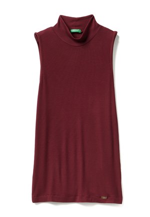 SLEEVELESS WITH HIGH NECK - Top - red