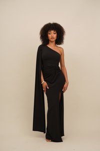 WAL G. - BRAX CAPE SLEEE - Jerseykjole - black Miniatyrbilde 1