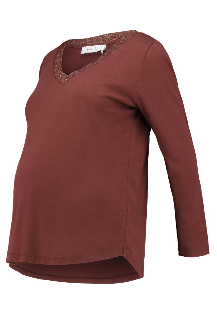 Queen Mum Longsleeve donkerrood Queen Mum Longsleeve donkerrood