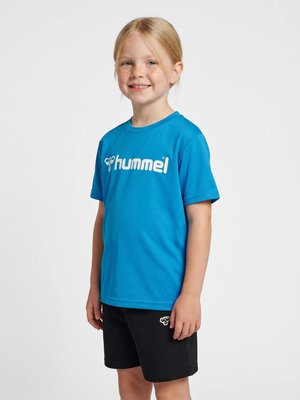 Hummel, LOGO - T-shirt print - diva blue
