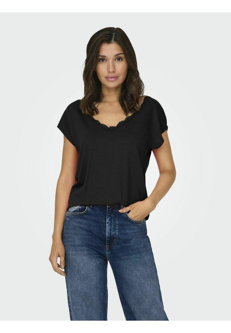 ONLY T-shirt - bas - black