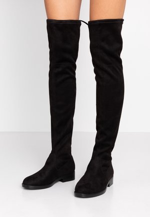 Even&Odd Wide Fit Overknees - black