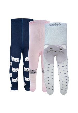 3-PACK - Tights - grau tinte rosa