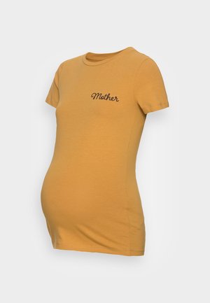 MAMALICIOUS, T-shirt imprimé - mustard yellow