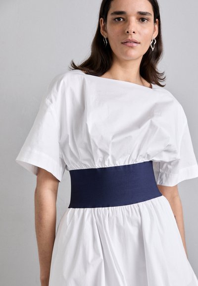 STAUD MINI AMY DRESS - Hverdagskjole - white/navy