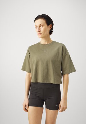 HYROX OVERSIZE TEE - Basic T-shirt - loden green