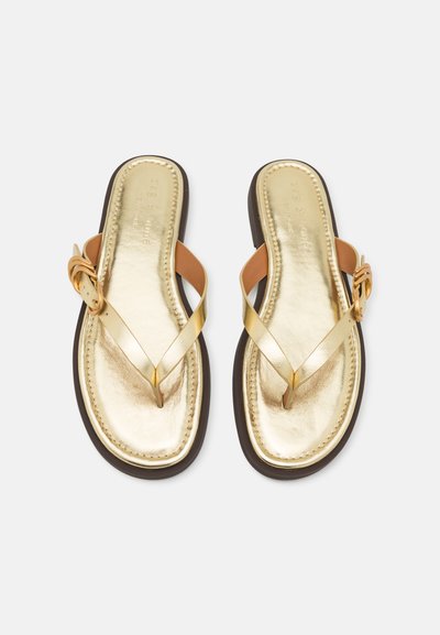 rag & bone GIA THONG - Tåsandaler - gold
