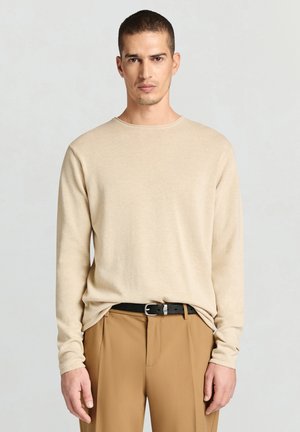 UNITA - Strickpullover - beige melange