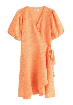 Lindex, LINDEX MINI DRESS WITH WRAP DESIGN LINDEX - Hverdagskjole - light orange