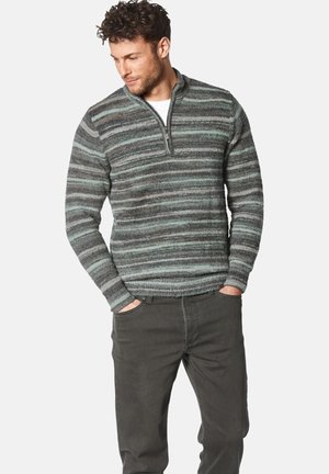 Jumper - grün gestreift