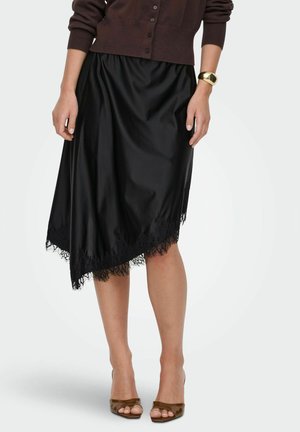 ONLMETTI MIDI - A-line skjørt - black