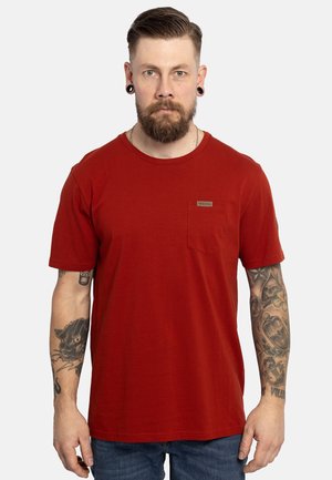 MIT BRUSTTASCHE - T-Shirt basic - rot