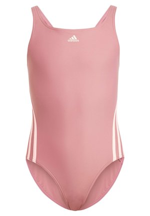 adidas Sportswear 3-STRIPES - Costume da bagno - preloved crimson   pink spark