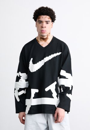 Nike Sportswear CLUB HOCKEY NEO - Top dugih rukava - black/white