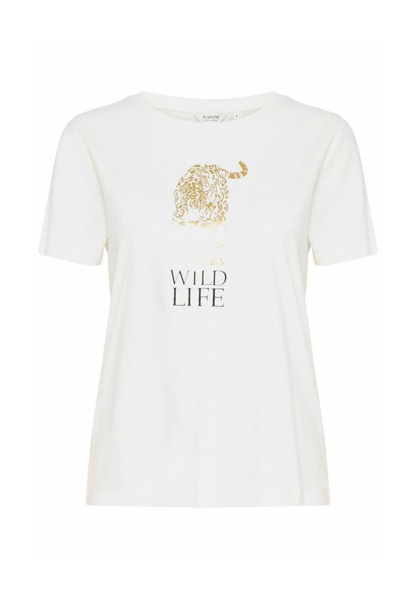 BYSOBBE - Print T-shirt - marshmallow2