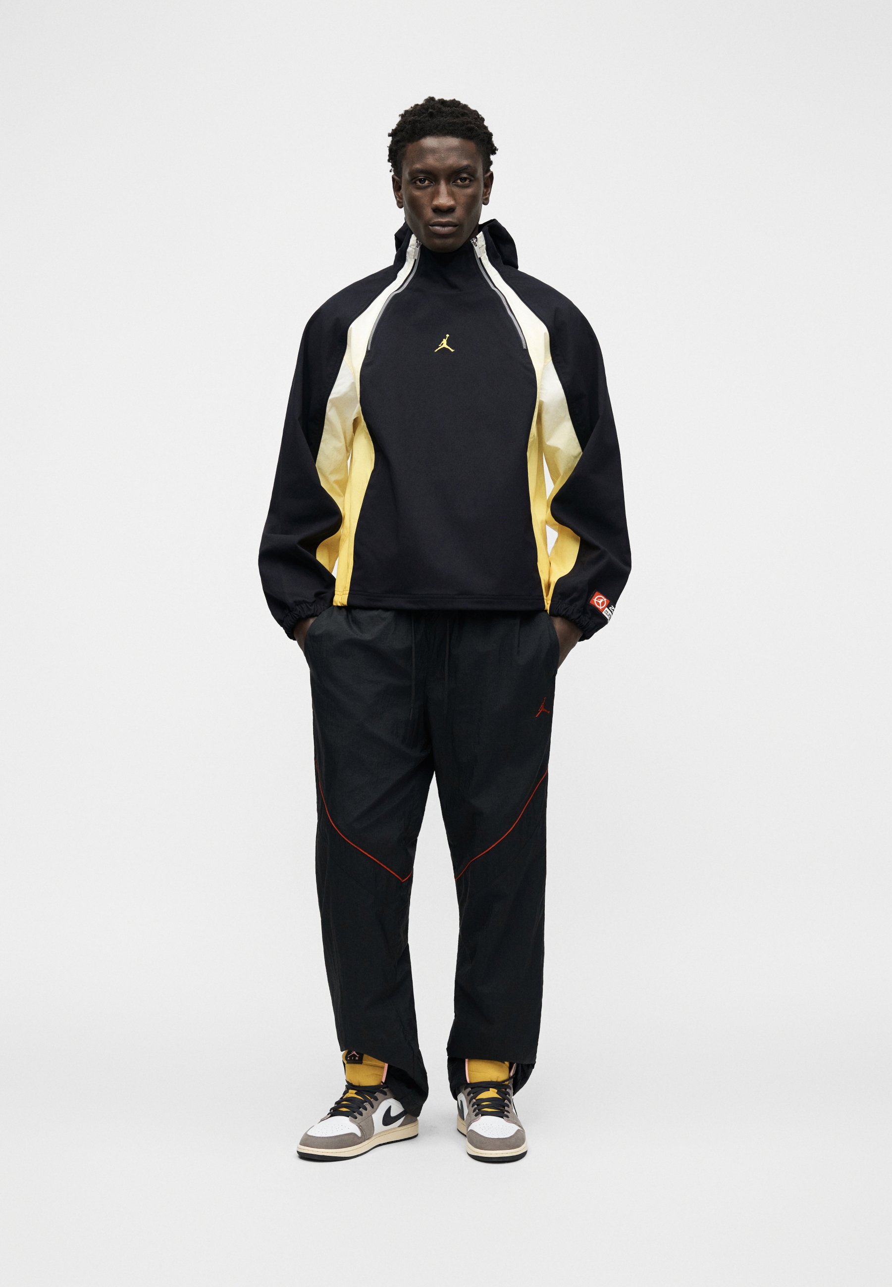 Jordan Übergangsjacke - black/speed yellow/schwarz - Zalando