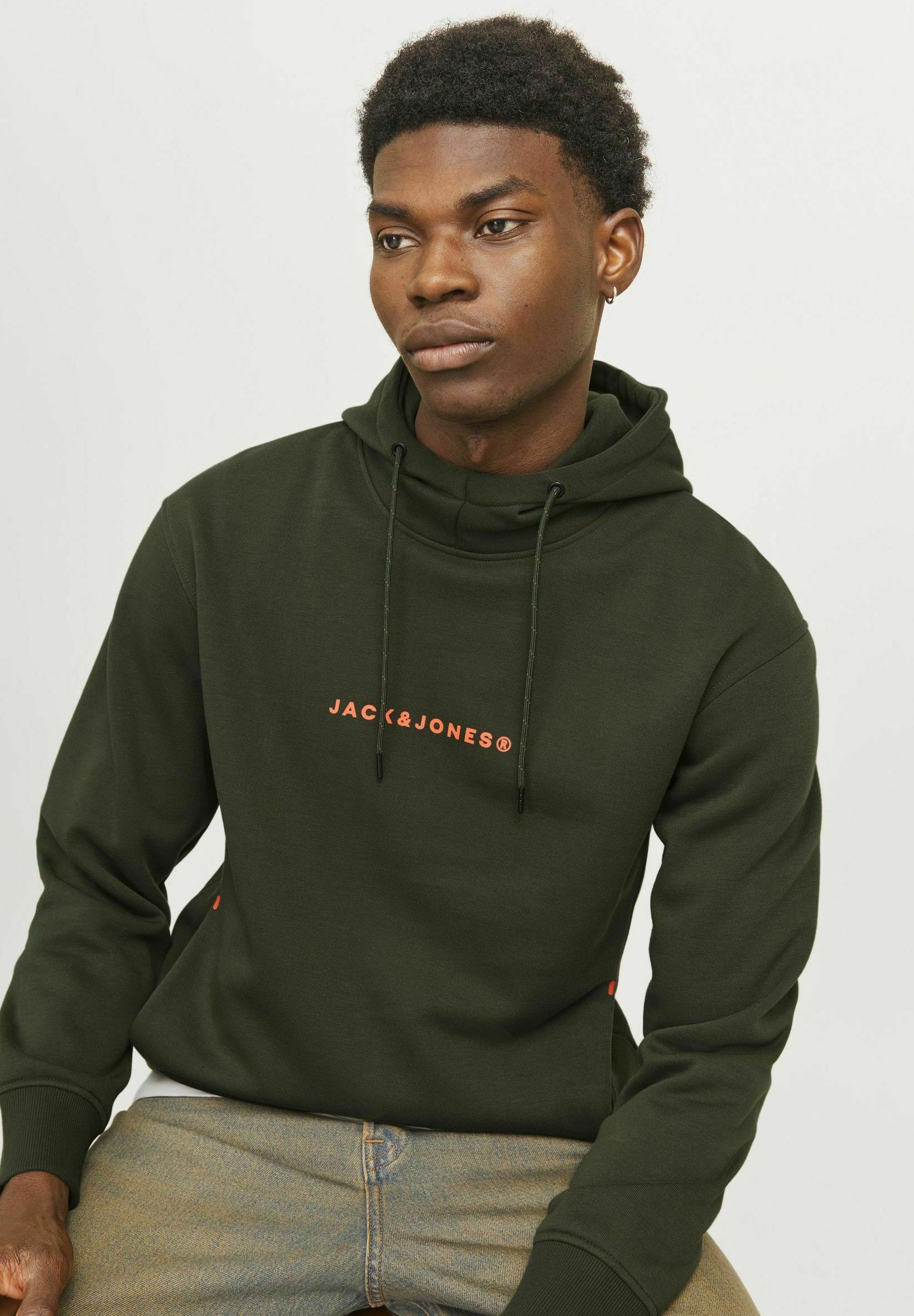 Jack & Jones GEDRUCKT - Hoodie - kombu green/green - Zalando