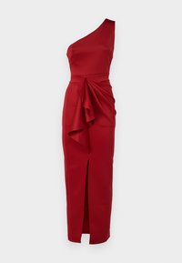 SOLANA DRAPED MAXI - Juhlamekko - dark red