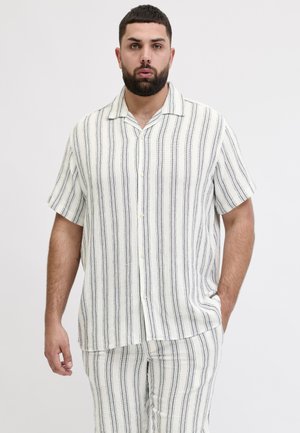 Jack & Jones JORCOBA STRIPE RESORT - Πουκάμισο - cloud dancer