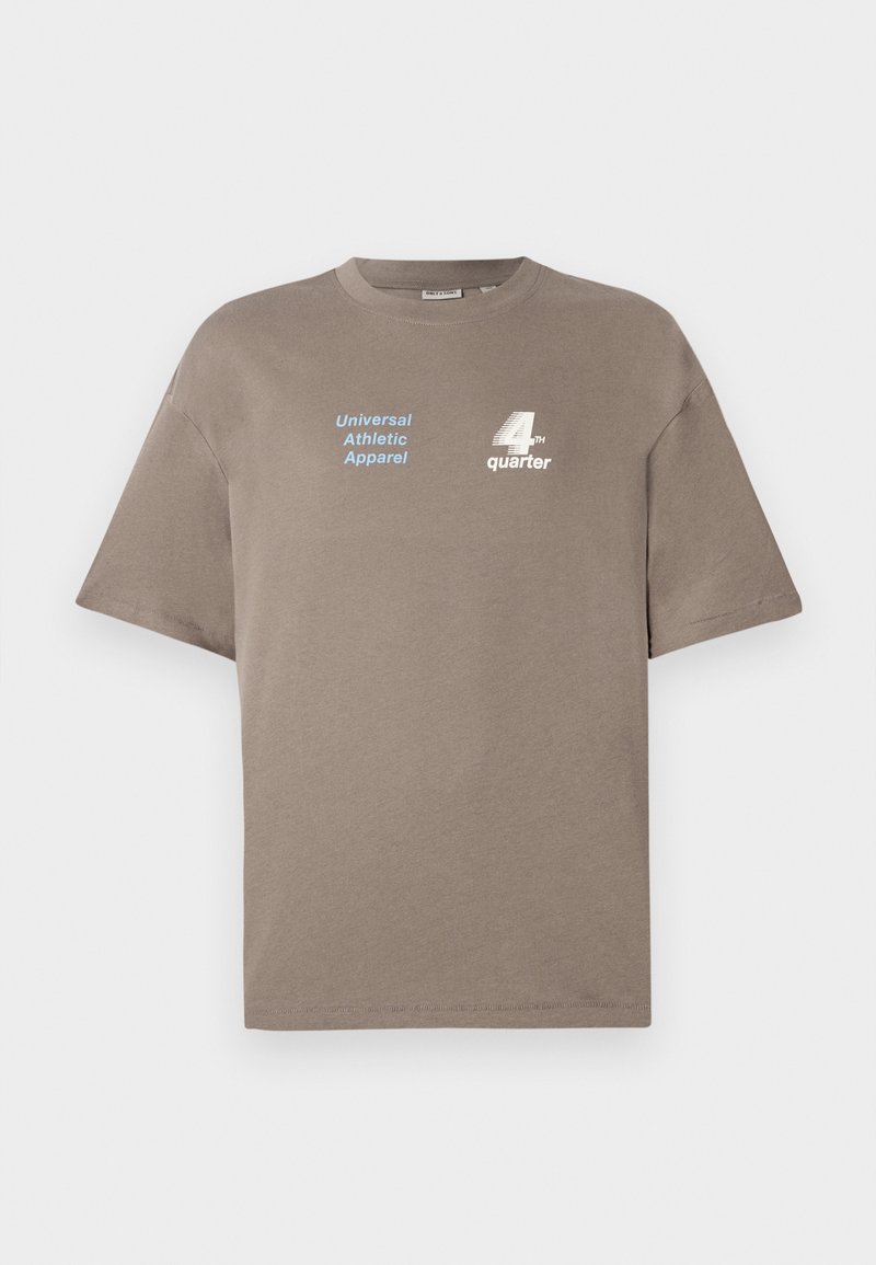 Only & Sons T-shirt print bruin