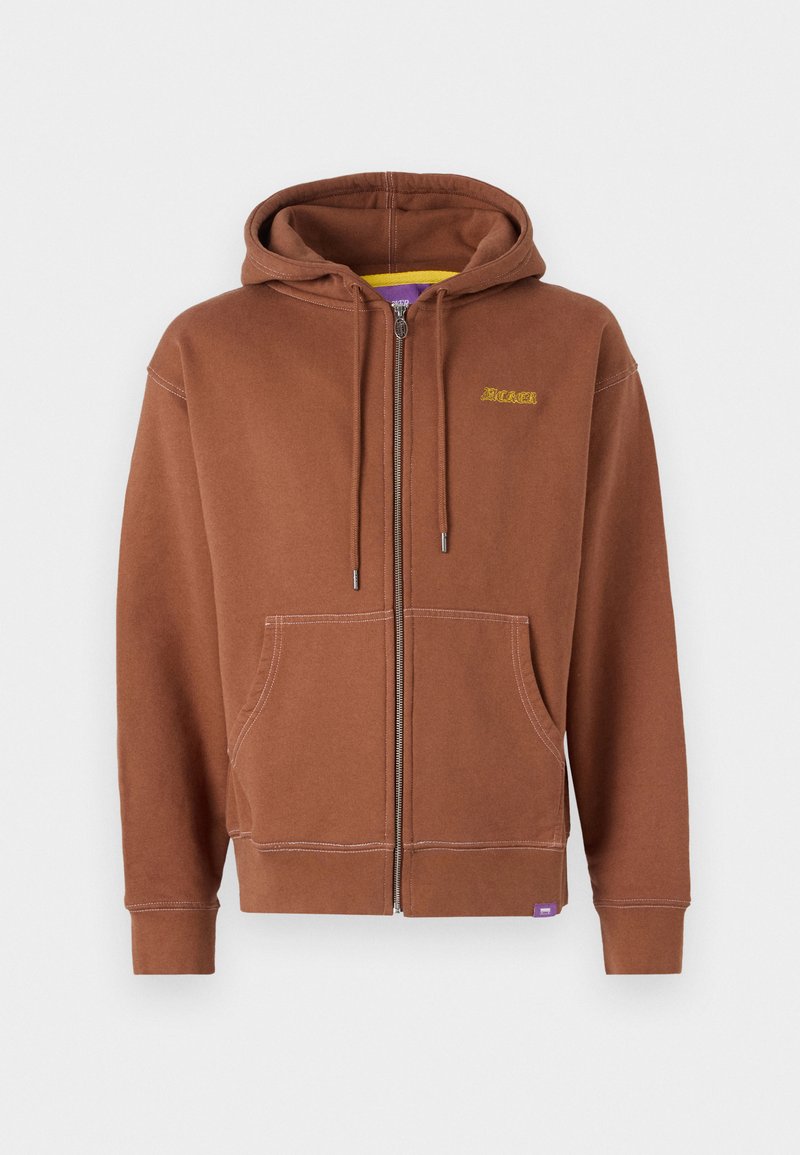 Jacker Sweater met rits bruin