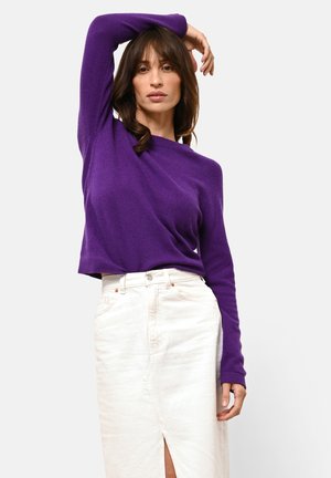 Just Cashmere Svetr - violet