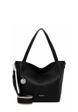 Sac Moyen Femme Suri Frey, Cuir Noir, Anses Et Rivets - Élégant Et Décontracté