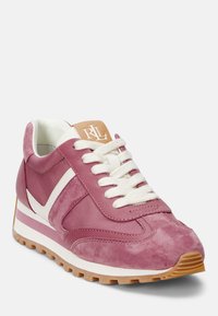 Lauren Ralph Lauren DANI SUEDE & LEATHER SNEAKER - Joggesko - rose blush/soft white/buff